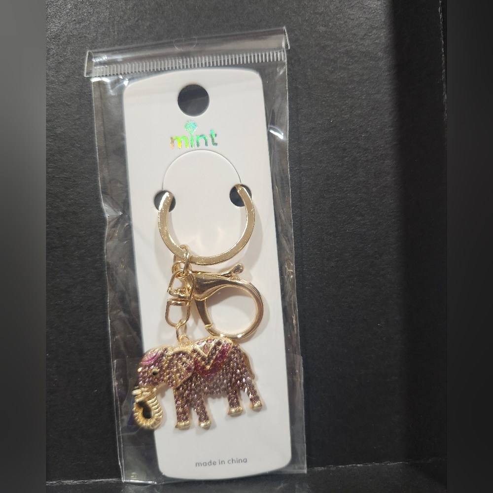 Key Chain Gold and Purple